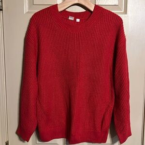 Gap red cable sweater size M